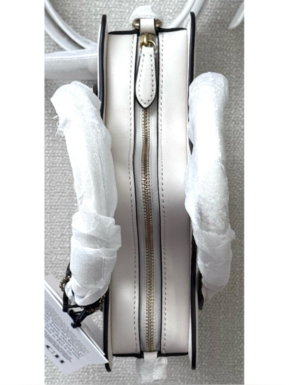 COACH STAR Shape Crossbody Bag, Brass/Chalk White - Picture 4 of 9